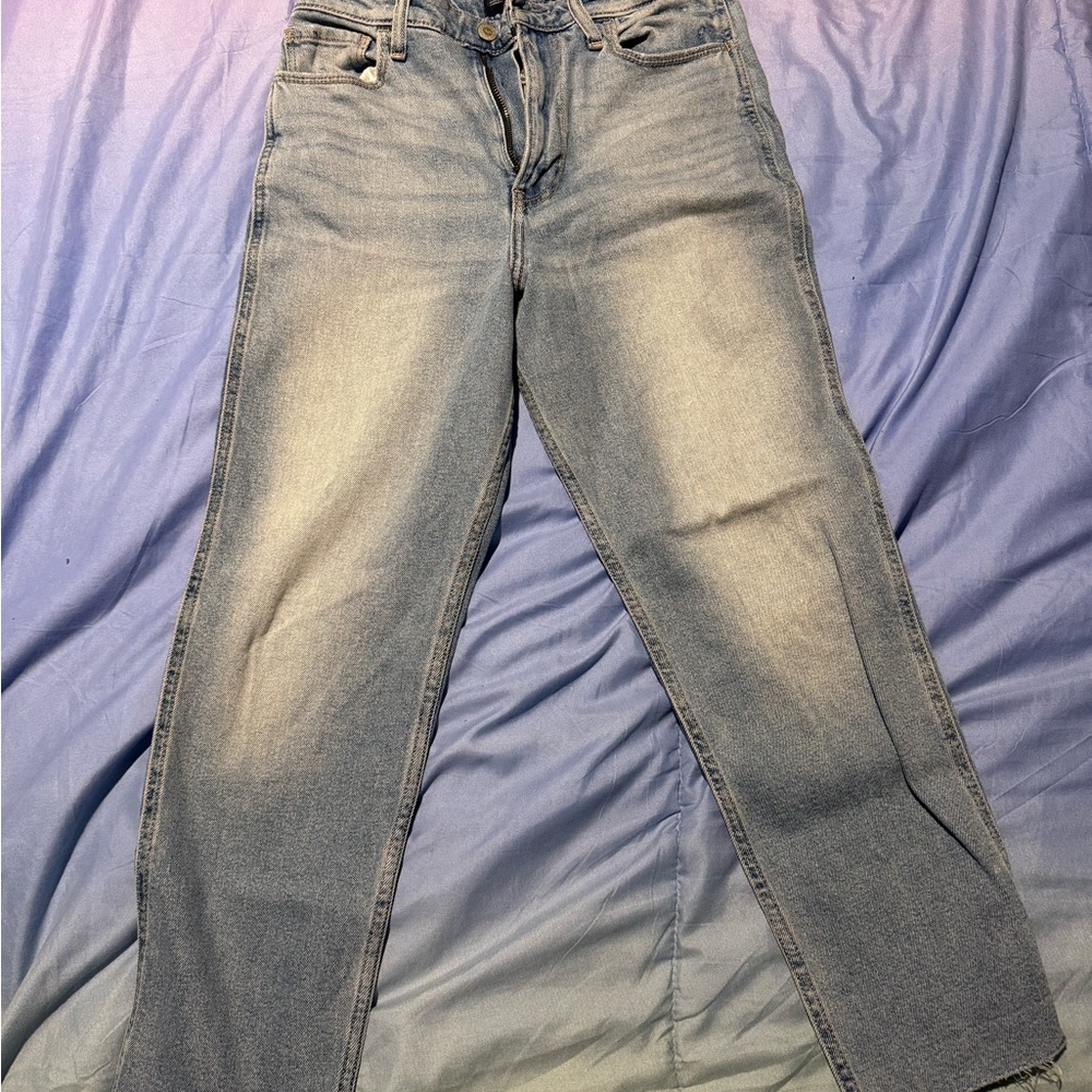 Hollister Light Blue Straight Leg Jeans